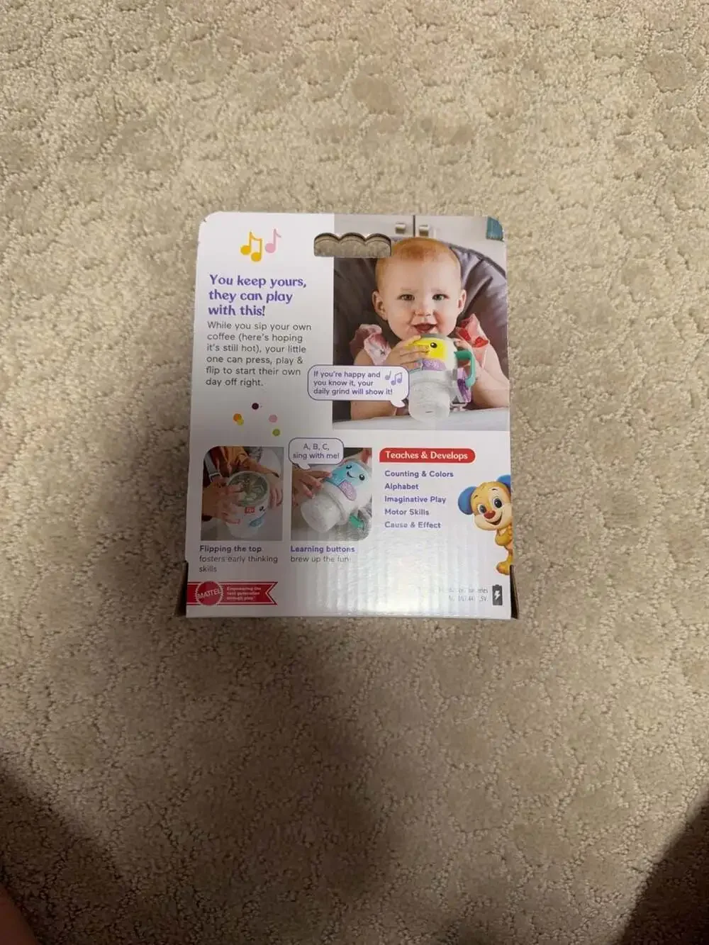 Fisher-Price Laugh & Learn Wake Up & Learn Coffee Mug Toy